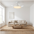 Ventilador de Techo Retráctil PHP XH258 de 42" Blanco con 6 Velocidades y Aspas Invisibles